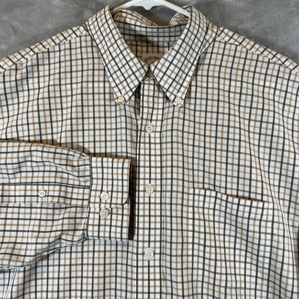 Brooks Brothers Original Polo Button Down Shirt Traditional Fit Non-Iron Mens XL